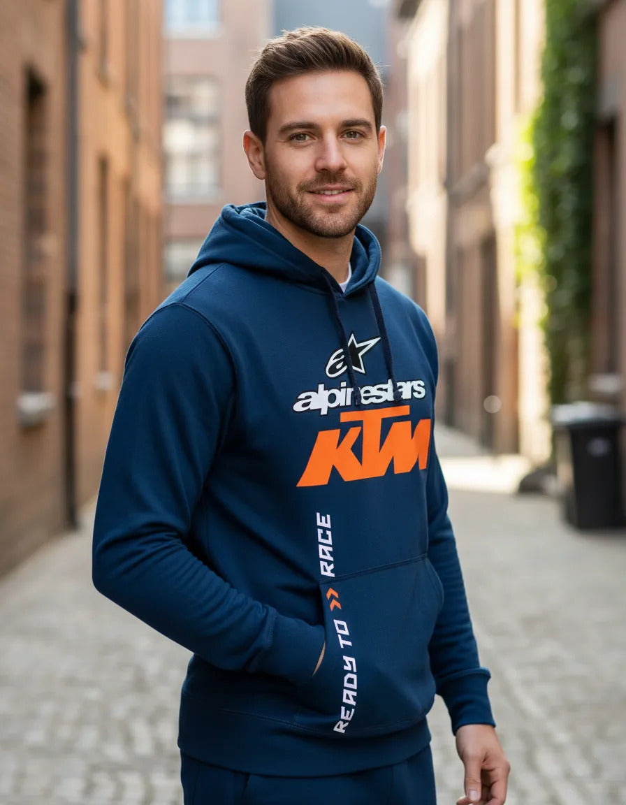 Sudadera Alpinestars Ktm Ch Azul Logo