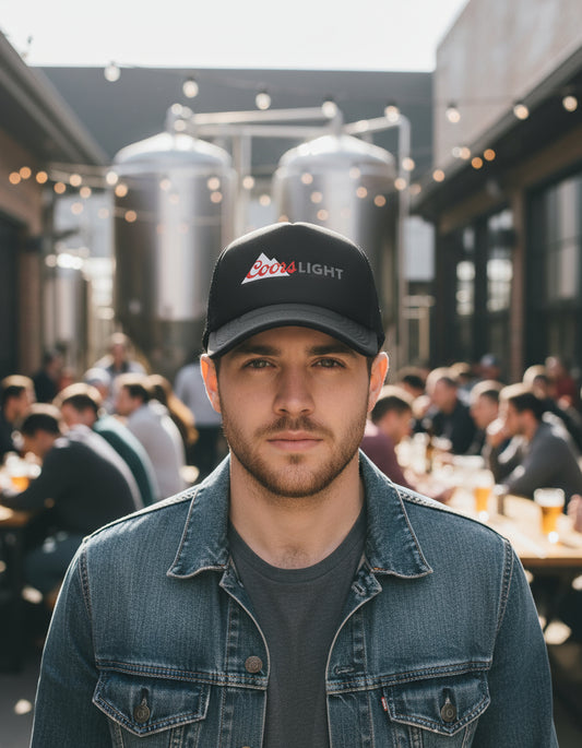 Gorra Coors Light Cerveza Bebida Negro Ajustable Cl