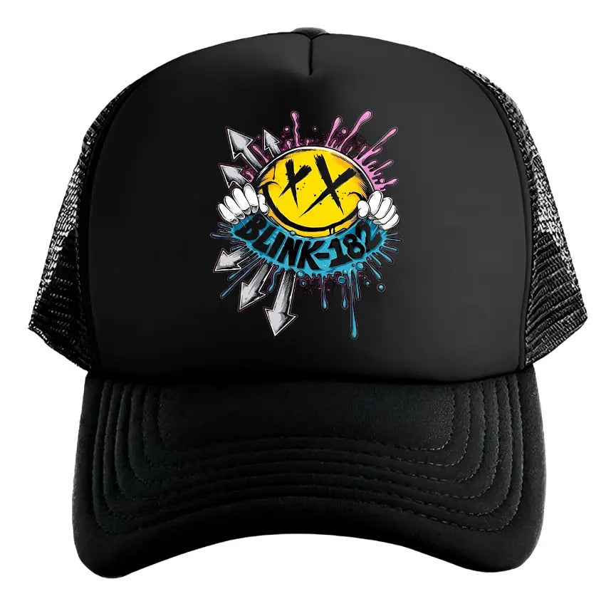 Gorra Blink 182 Música Rock Negro Ajustable B-182