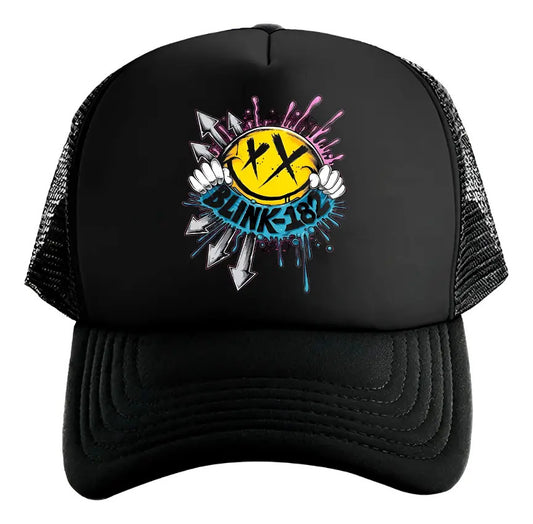 Gorra Blink 182 Música Rock Negro Ajustable B-182