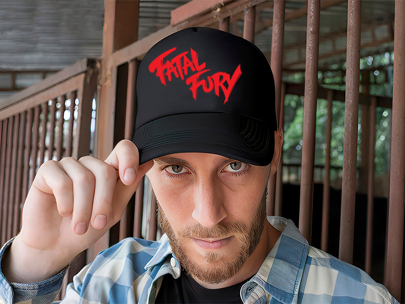 Gorra Fatal Fury Gaming Streaming Ufc Mma Box Gamer Negro Ajustable Ff