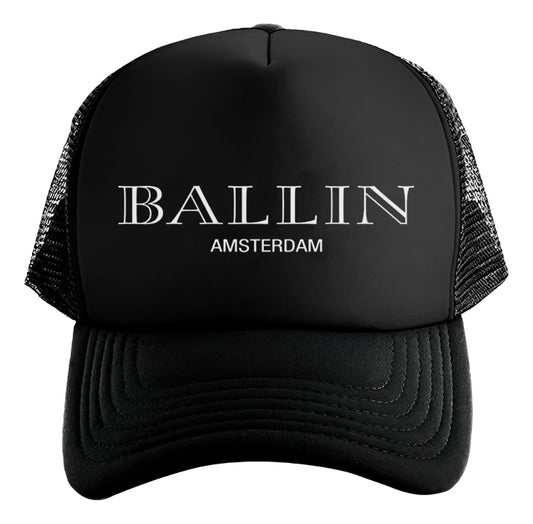 Gorra Ballin Moda Moderno Elegante Aesthetic Actualidad Negro Ajustable Ballin
