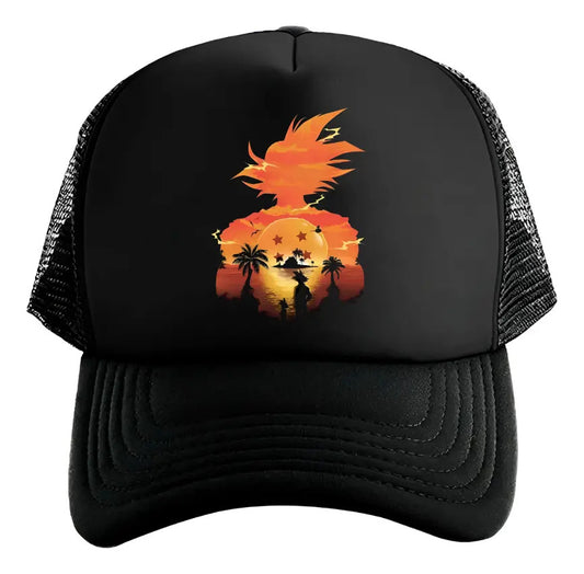 Gorra Gokú Dragón Ball Z Anime Negro Ajustable Goku
