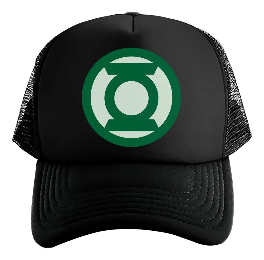 Gorra Linterna Verde Green Lantern Dc Comics Negro Ajustable Gl