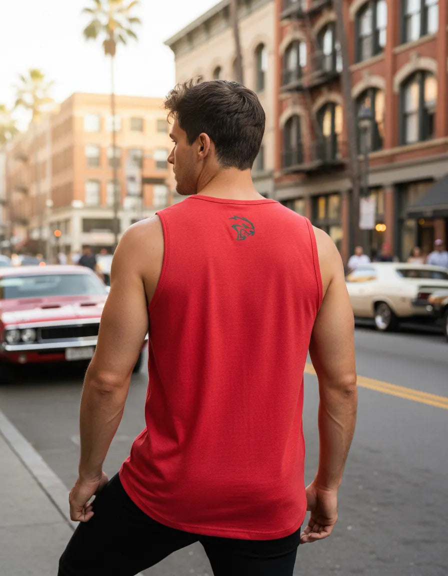 Playera Sin Mangas Hellcat Srt Dodge Charger Automovilismo