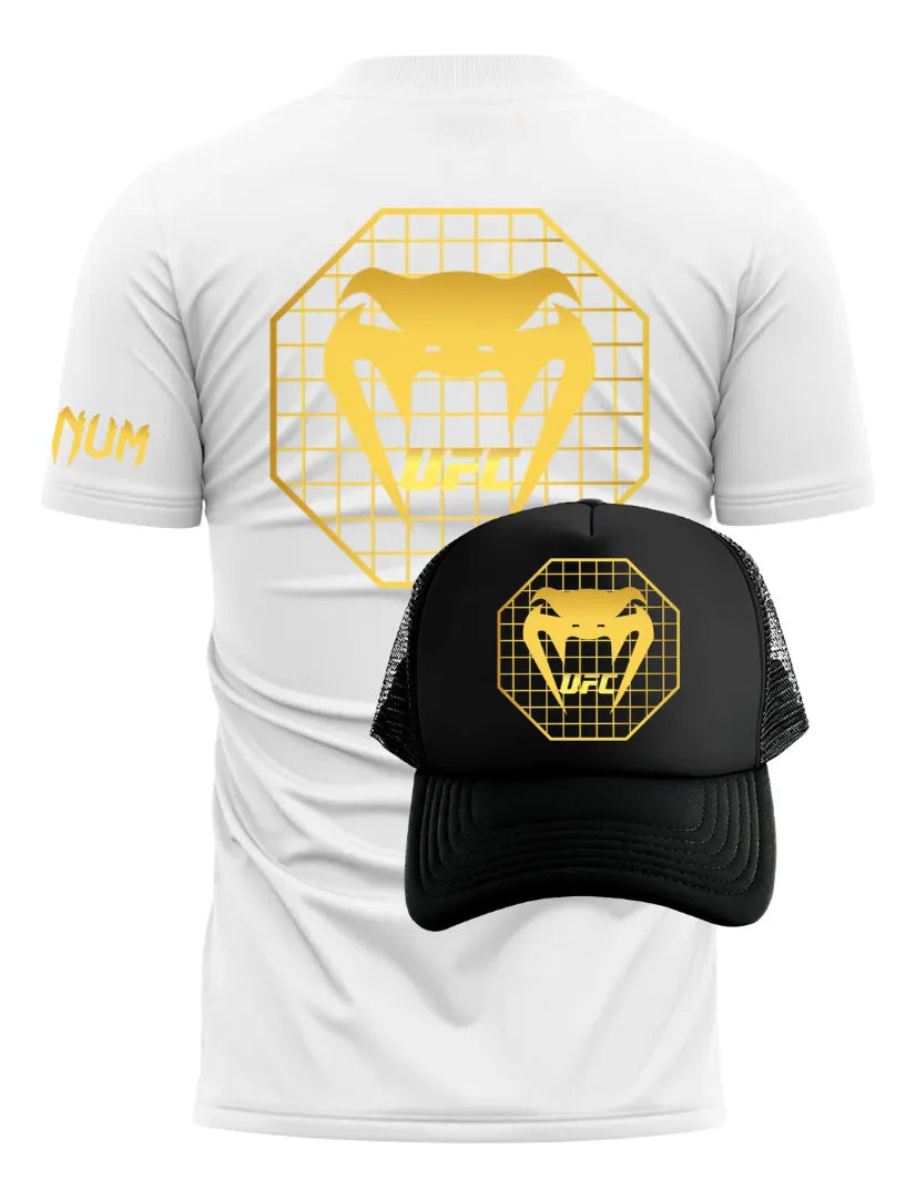 Playera Y Gorra Ufc Venum Octa Mma Box Muay Thai Kick Bjj Kb