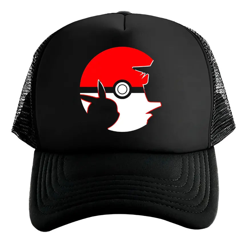Gorra Pokémon Pikachu Ash Negro Ajustable Pkmn