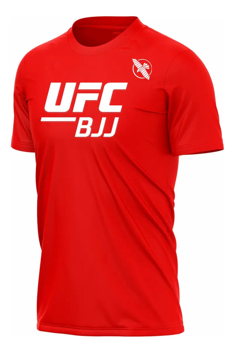 Playera Deportiva Ufc Bjj Brazilian Jiu Jitsu Mma Hayabusa Rojo White Xg