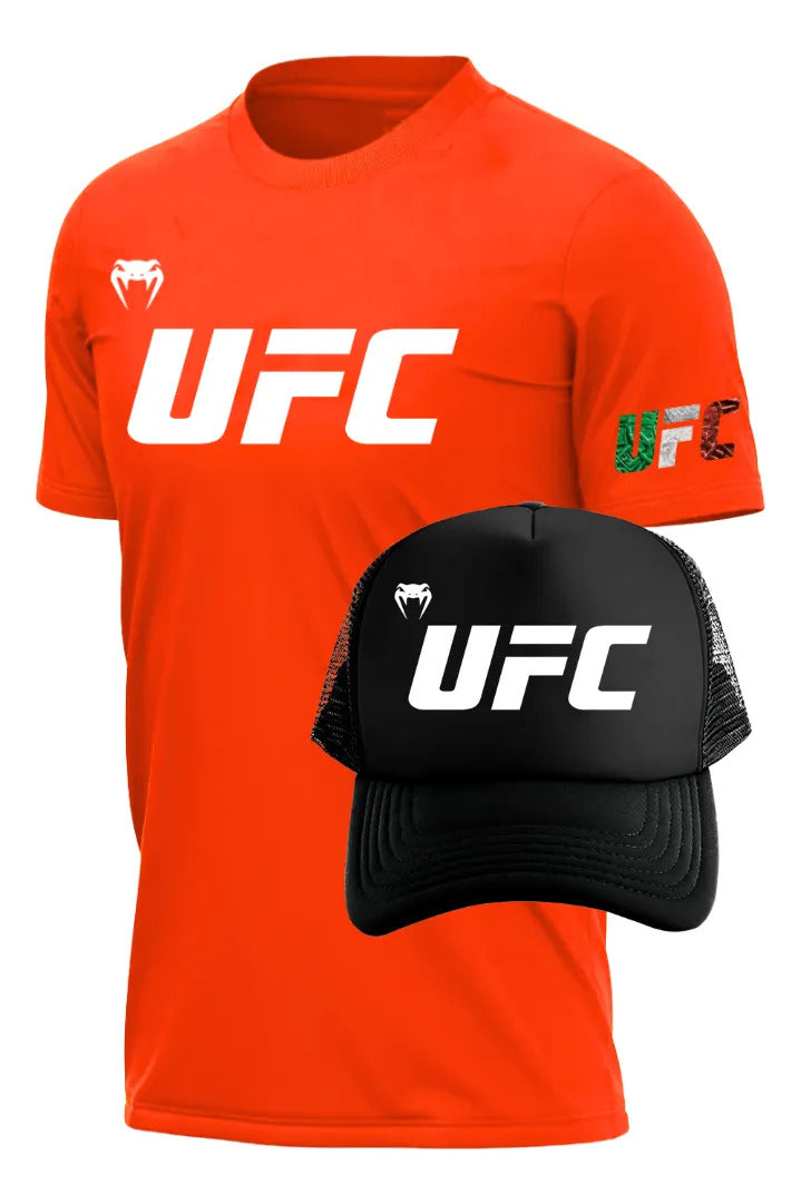 Ufc Playera Y Gorra Ufc Mma Box Muay Thai Kick Boxing Bjj