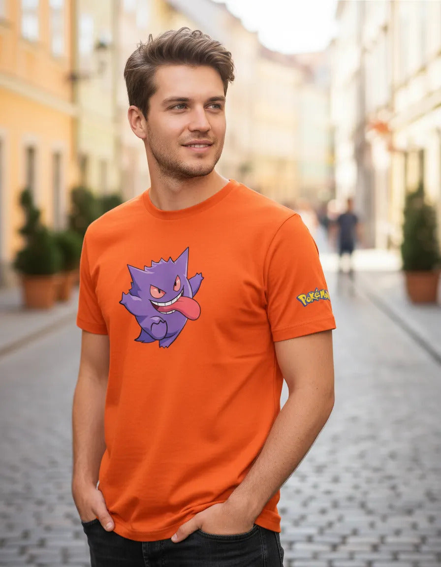 Playera Pokémon Gengar Pikachu Charmander Bulbasaur Squirtle