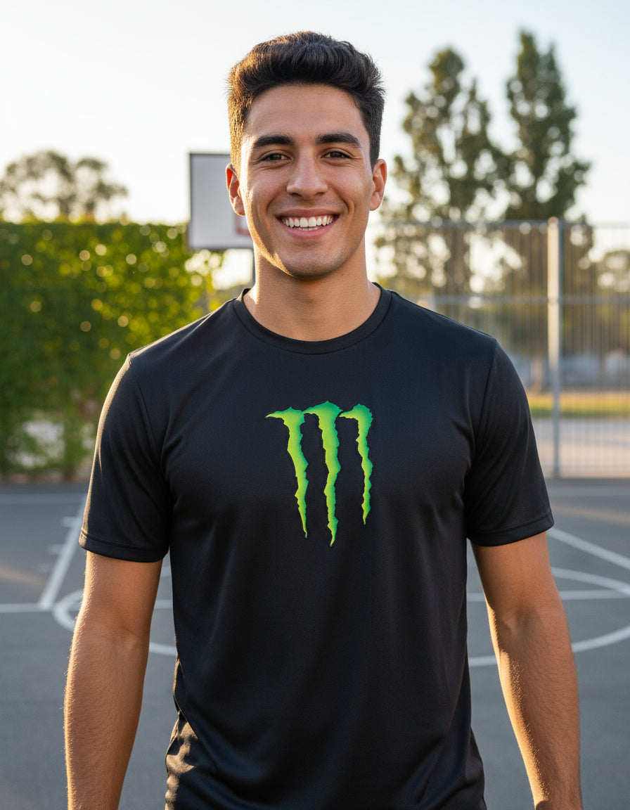 Playera Monster Energ Ufc Mma Box F1 Fútbol Gaming Algodón
