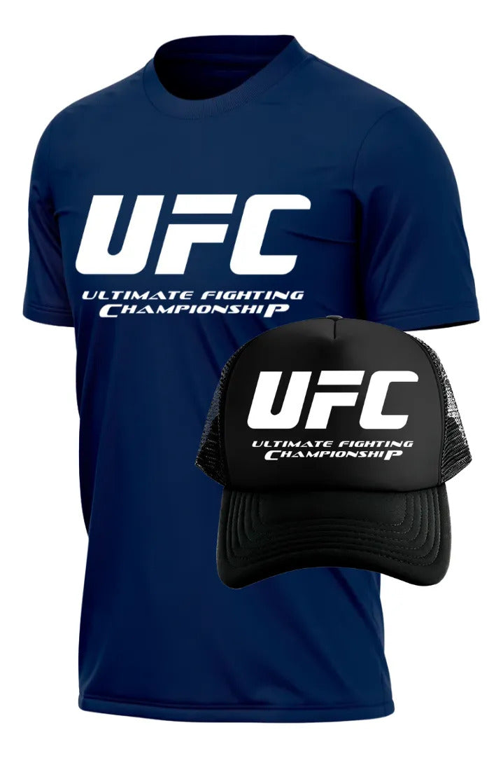 Playera Y Gorra Ufc Ultimate Fighter Championship Mma Box Jj