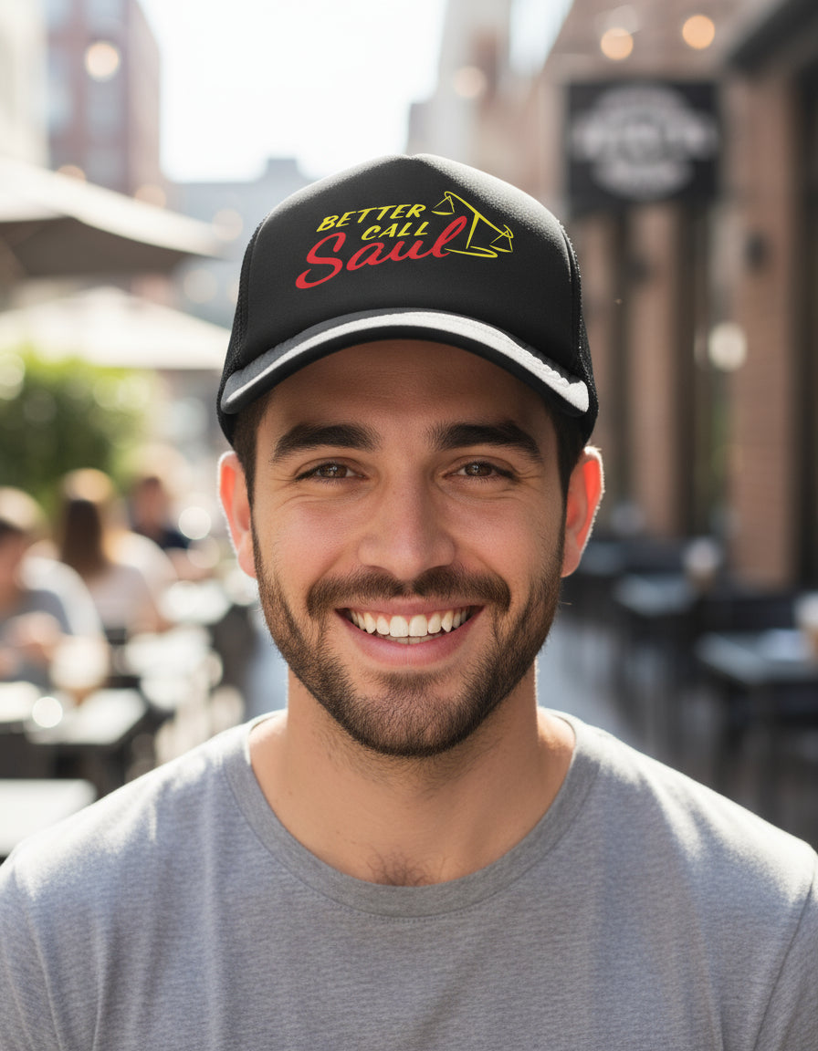 Gorra Trucker Better Call Saul Gus Fring Lalo Salamanca Tv Negro Ajustable Bcs
