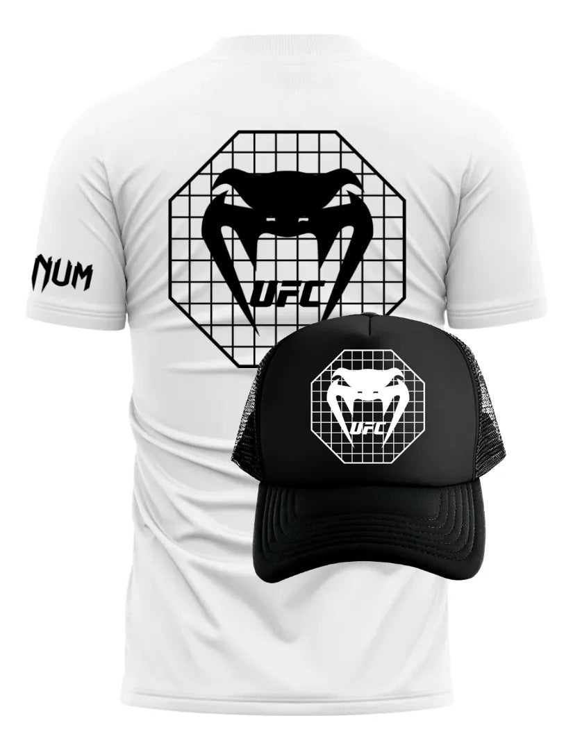 Playera Y Gorra Ufc Venum Octa Mma Box Muay Thai Kick Bjj Kb