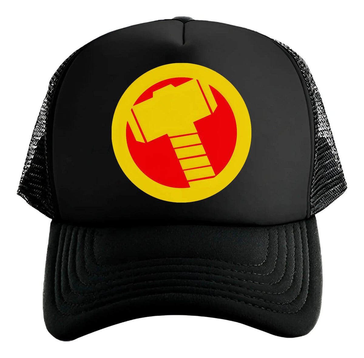 Gorra Thor Mjolnir Marvel Cómics Avengers Negro Ajustable Mjolnir