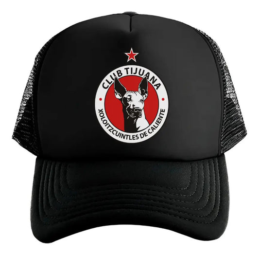 Gorra Tijuana Xoloitzcuintles Fútbol Fifa Liga Mx Deportes Negro Ajustable Xoloz