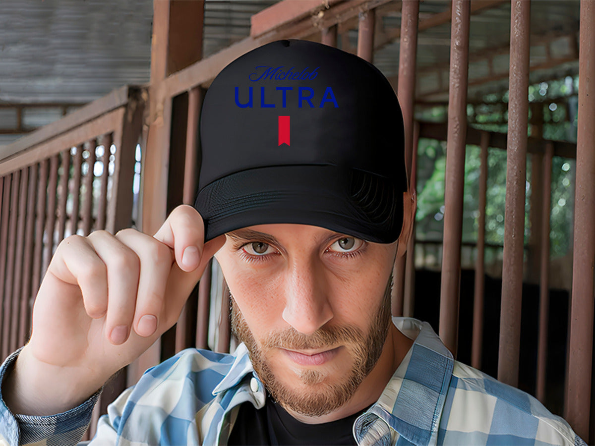 Gorra Michelob Ultra Cerveza Bebida Negro Ajustable Mu