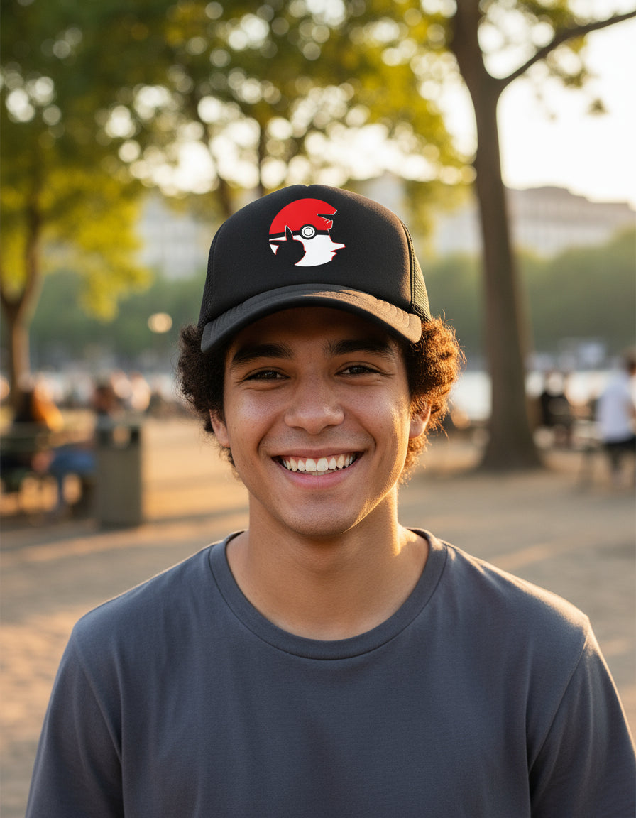 Gorra Pokémon Pikachu Ash Negro Ajustable Pkmn