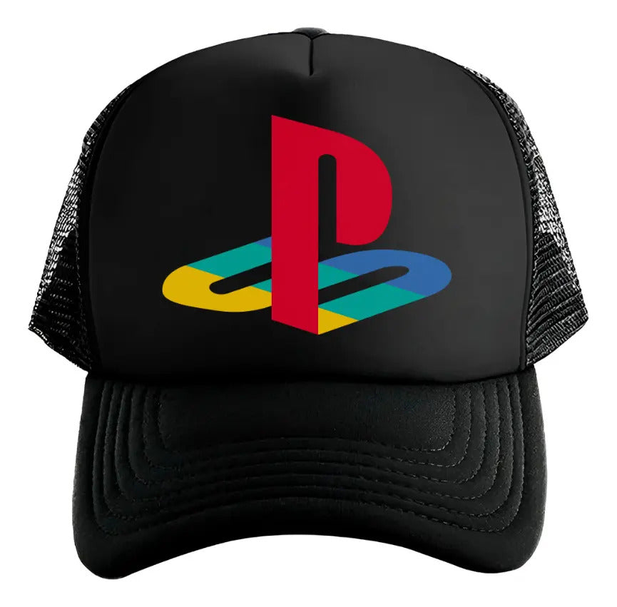 Gorra Trucker Playstation Gamer Streaming Ps5 Gaming Stream Negro Ajustable Ps