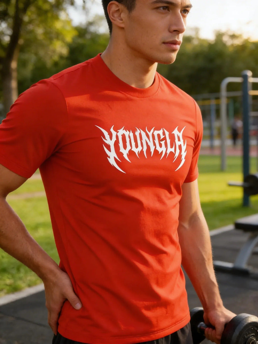 Playera Deportiva Youngla Entrenamiento Fitness Gym Running