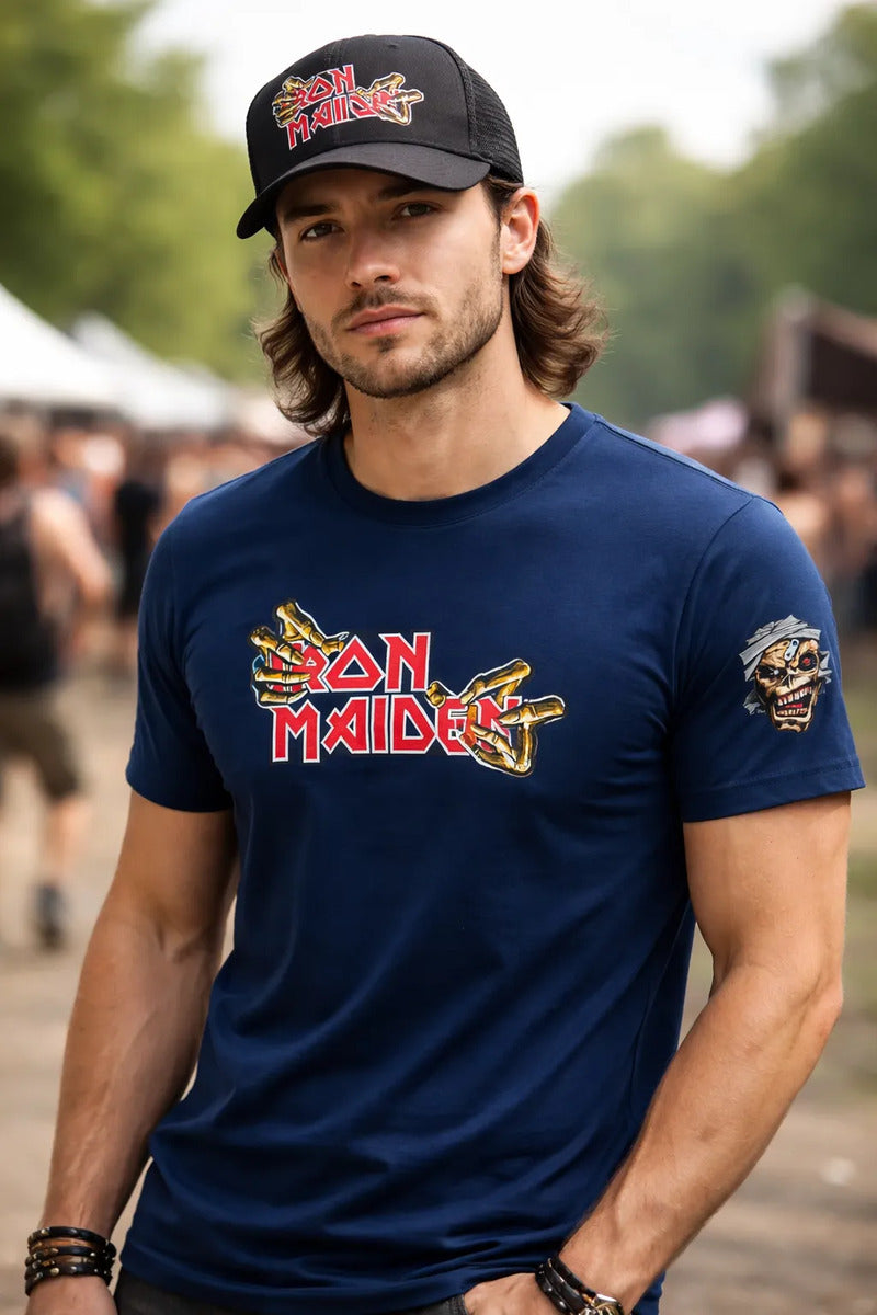 Playera Y Gorra Iron Maiden Música Rock Heavy Metal