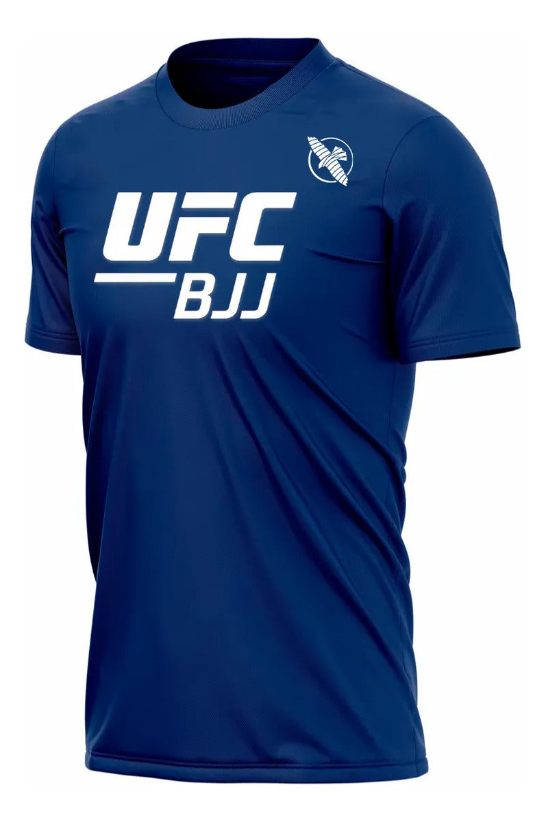 Playera Deportiva Ufc Bjj Brazilian Jiu Jitsu Mma Hayabusa Azul White Ch