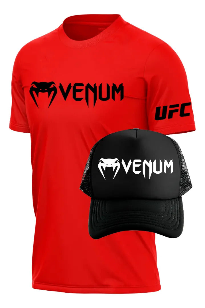 Playera Y Gorra Venum Ufc Classic Mma Box Muay Thai Kb Bjj