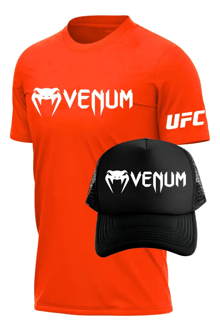 Playera Y Gorra Venum Ufc Classic Mma Box Muay Thai Kb Bjj