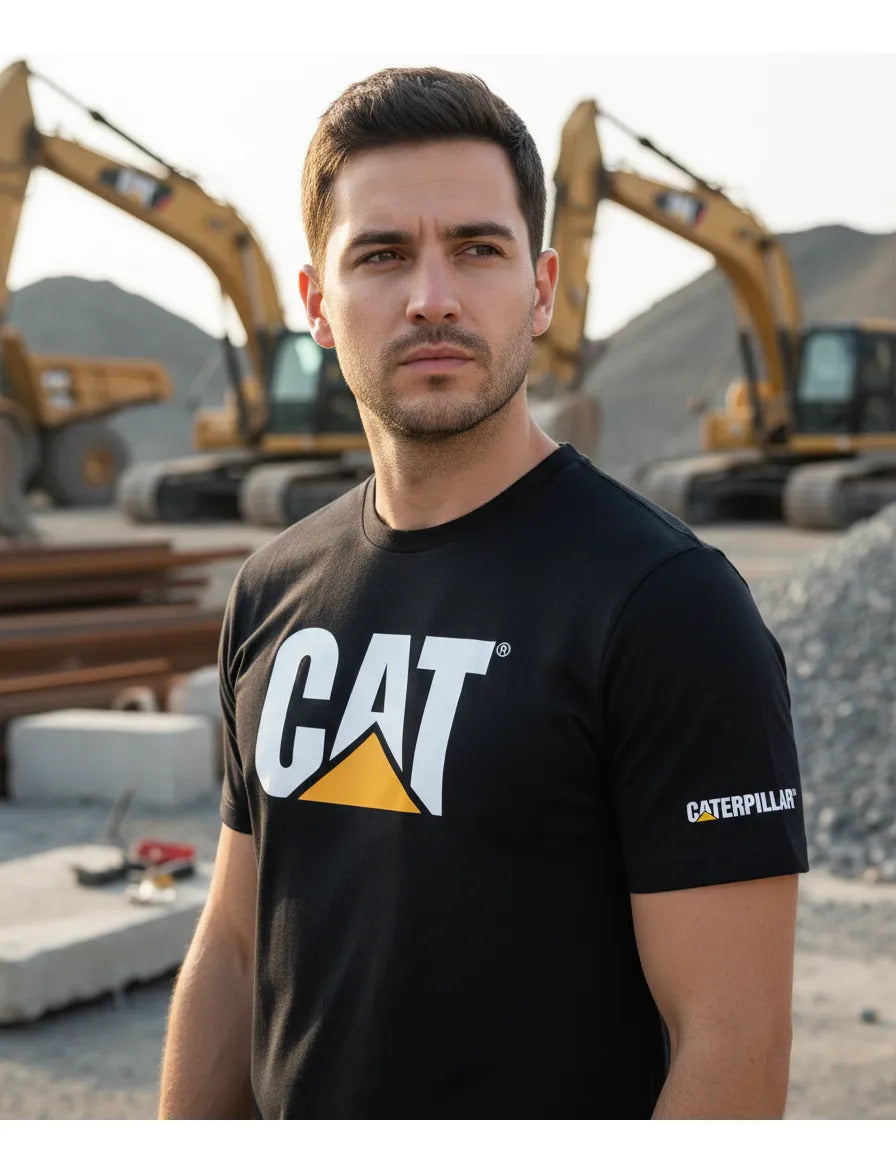 Playera Caterpillar Maquinaria Construcción Minería