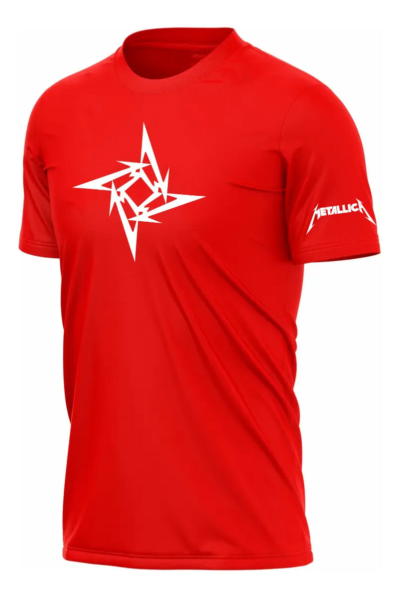 Playera Metallica Deportiva Dry Fit Música Rock Heavy Metal