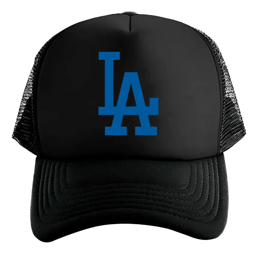 Gorra La Los Angeles Dodgers Mlb Béisbol Negro Ajustable La