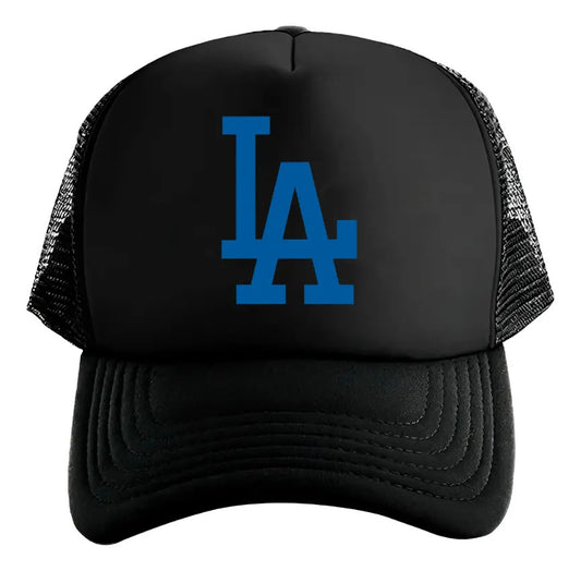 Gorra La Los Angeles Dodgers Mlb Béisbol Negro Ajustable La