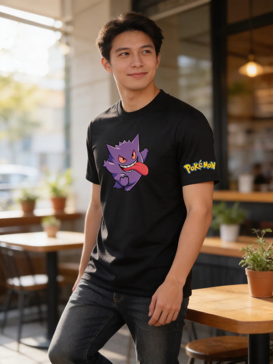 Playera Pokémon Gengar Pikachu Charmander Bulbasaur Squirtle