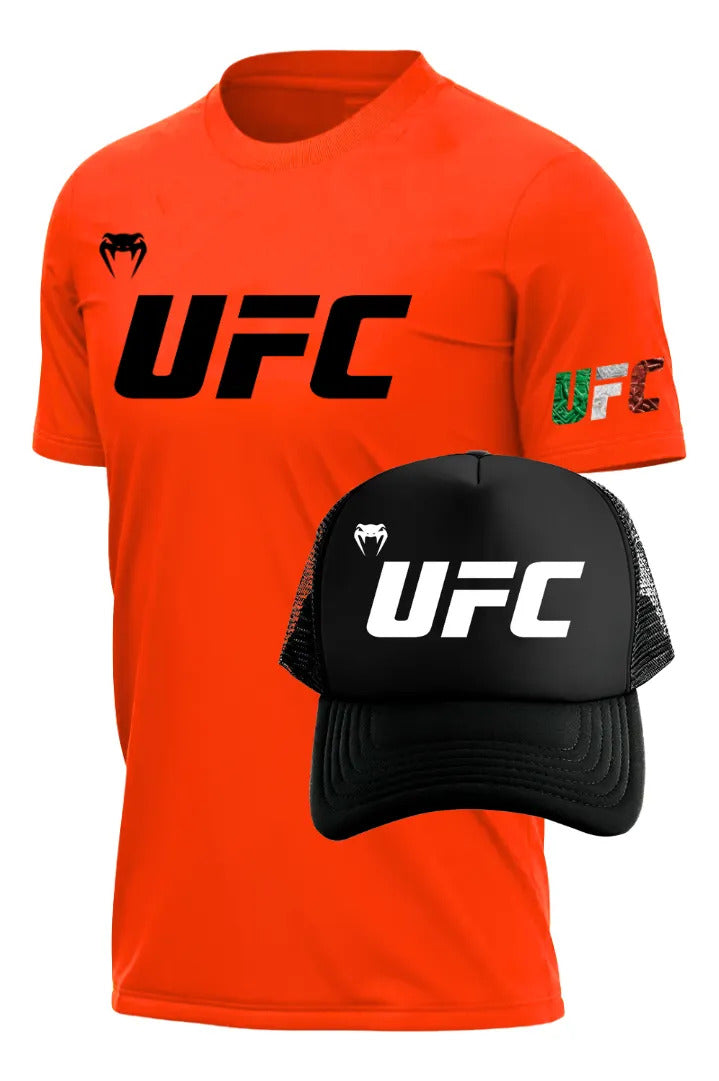 Ufc Playera Y Gorra Ufc Mma Box Muay Thai Kick Boxing Bjj