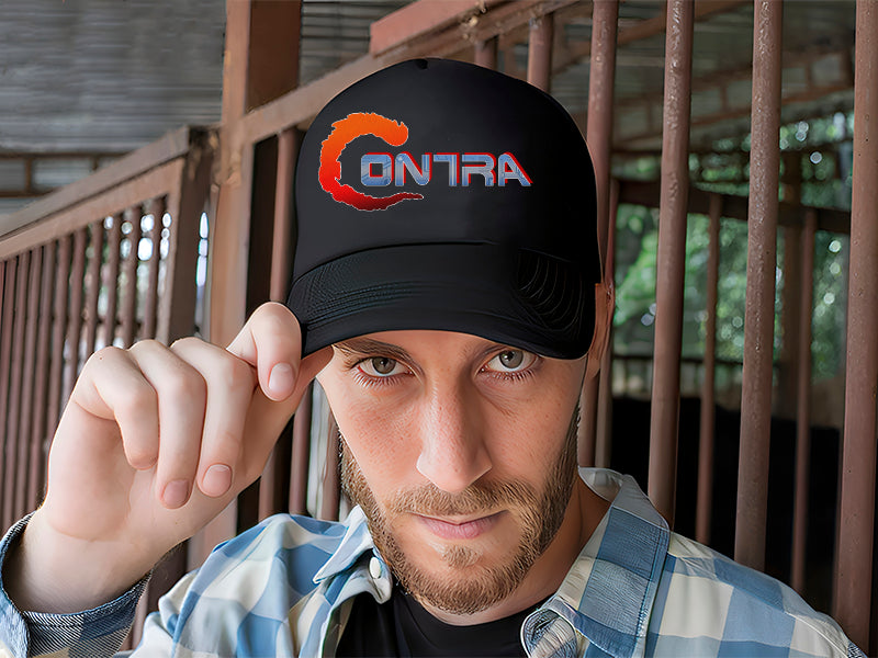 Gorra Trucker Contra Videojuegos Gamer Streaming Ps5 Xbox Pc Negro Ajustable Cntra