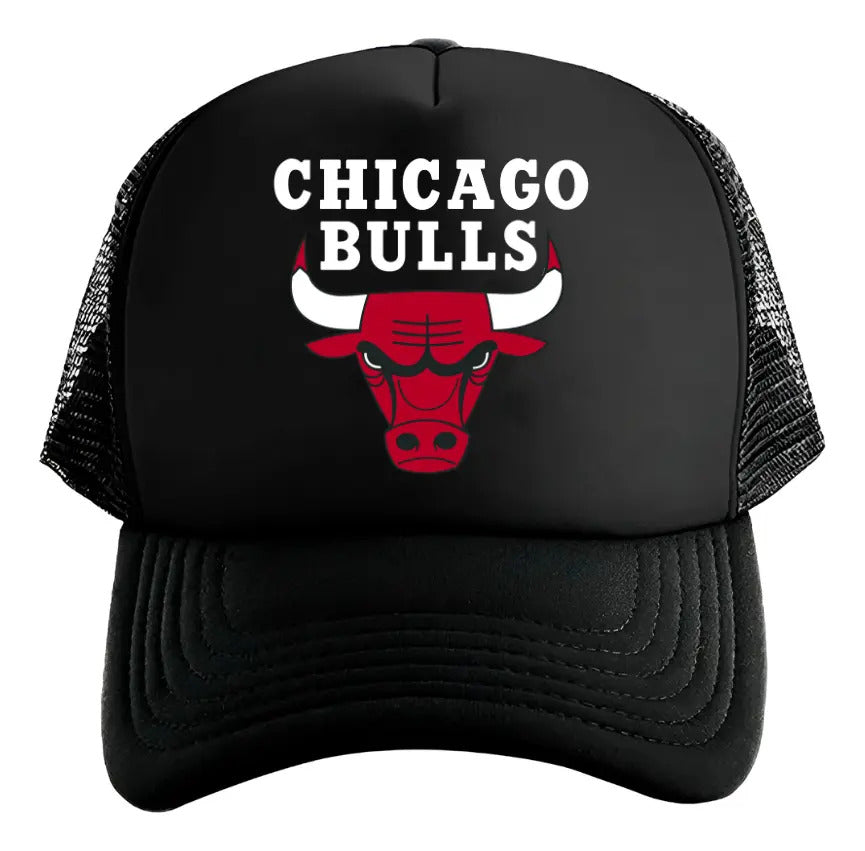 Gorra Chicago Bulls Nba Básquetbol Baloncesto Negro Ajustable Cb
