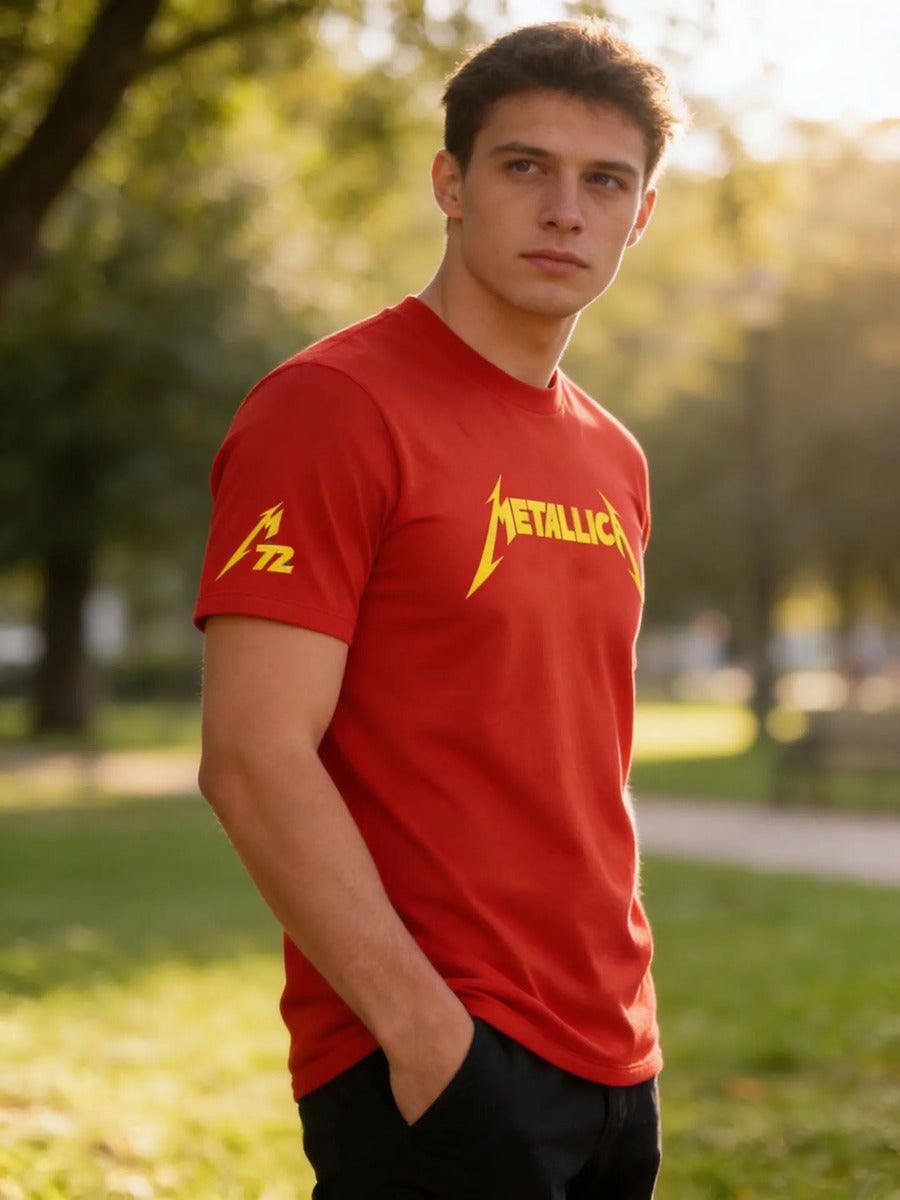 Playera Metallica Deportiva Dry Fit Música Rock Heavy Metal
