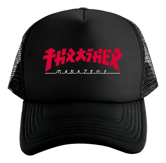 Gorra Thrasher Magazine Godzilla Skate Board Negro Ajustable Thrasher