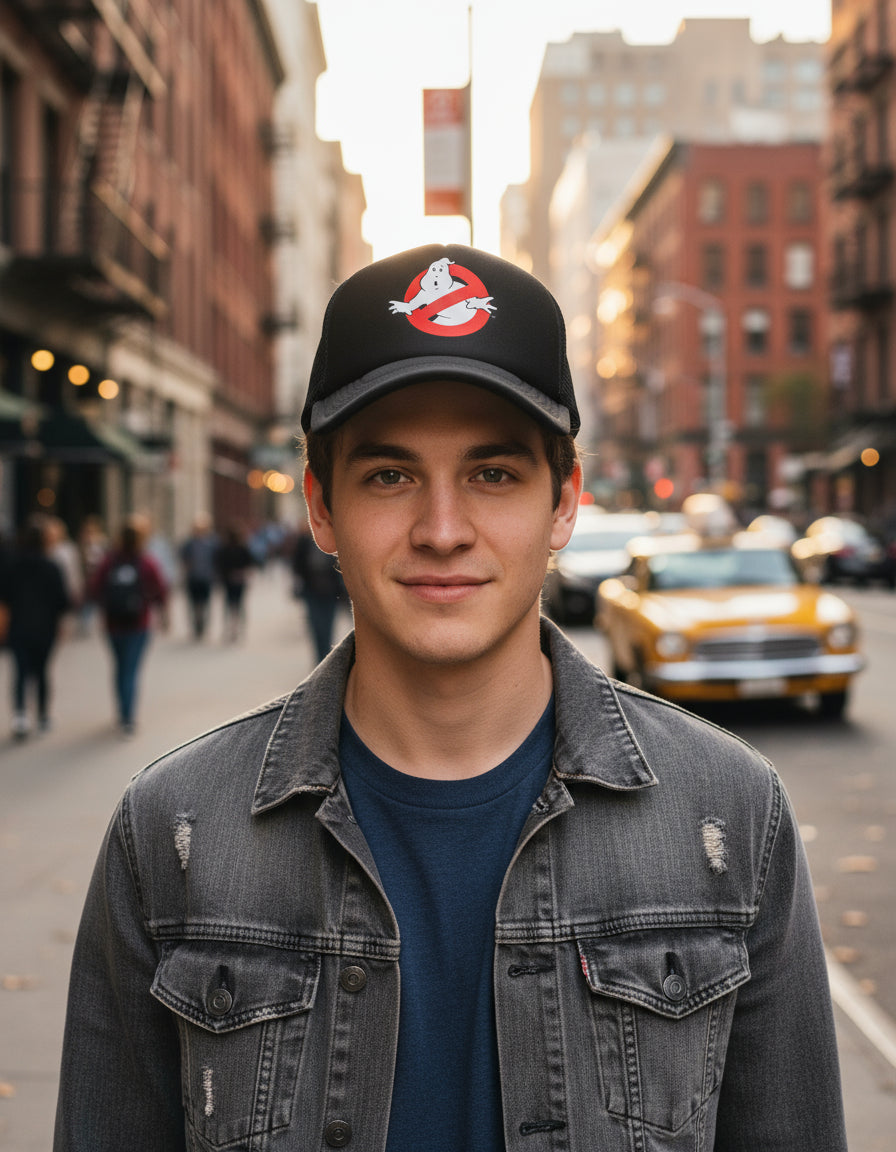 Gorra Ghostbusters Caza Fantasmas Negro Ajustable Fantasma