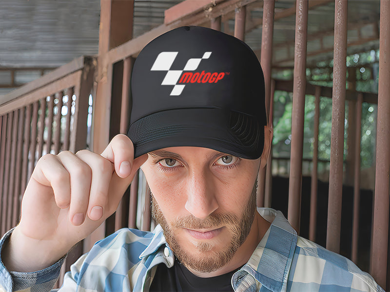 Gorra Trucker Motogp Motociclismo Motos Negro Ajustable Moto Gp