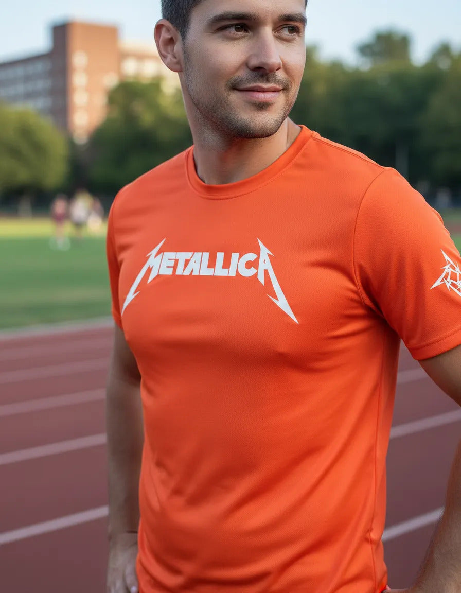Playera Metallica Deportiva Dry Fit Música Rock Heavy Metal