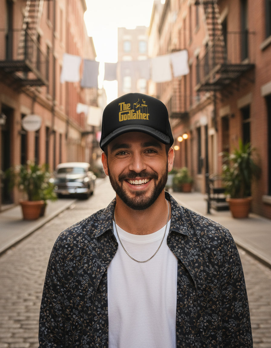 Gorra The Godfather El Padrino Negro Ajustable Tg