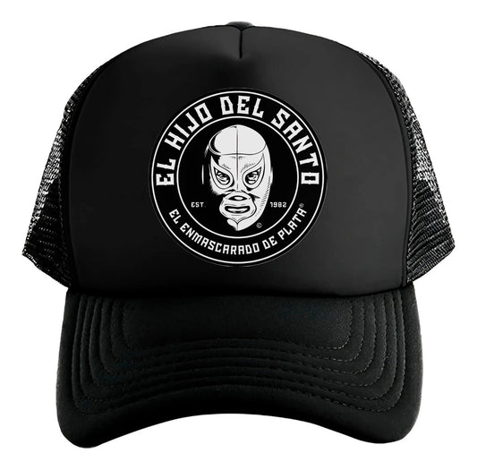 Gorra El Hijo Del Santo Aaa Triple A Wwe Lucha Deportes Negro Ajustable Santo