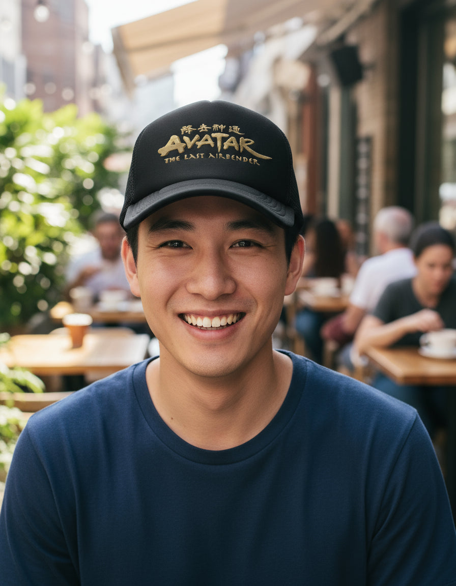 Gorra Avatar El Último Maestro Aire Anime Negro Autentic Tlab