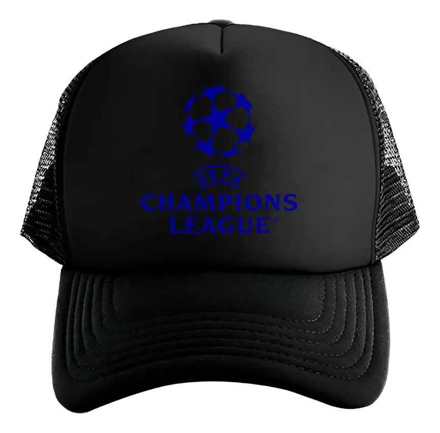 Gorra Trucker Uefa Fútbol Fifa Uefa Champions League Negro Ajustable Uefa
