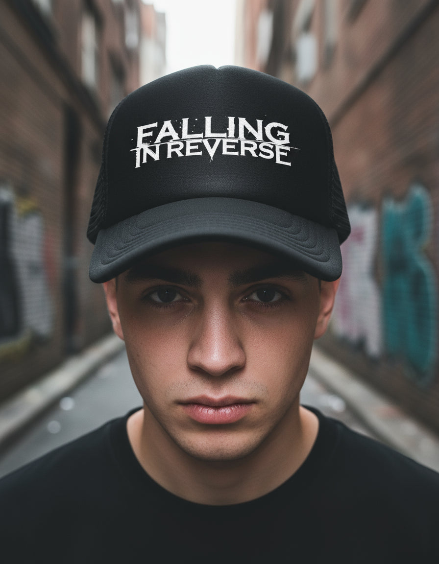Gorra Falling In Reverse Musica Rock Negro Ajustable Fir