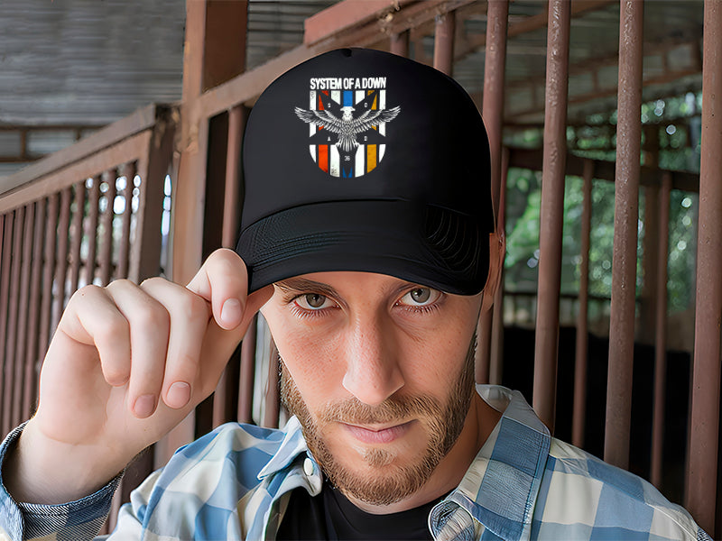 Gorra Sistem Of A Down Soad Música Rock Negro Ajustable Soad