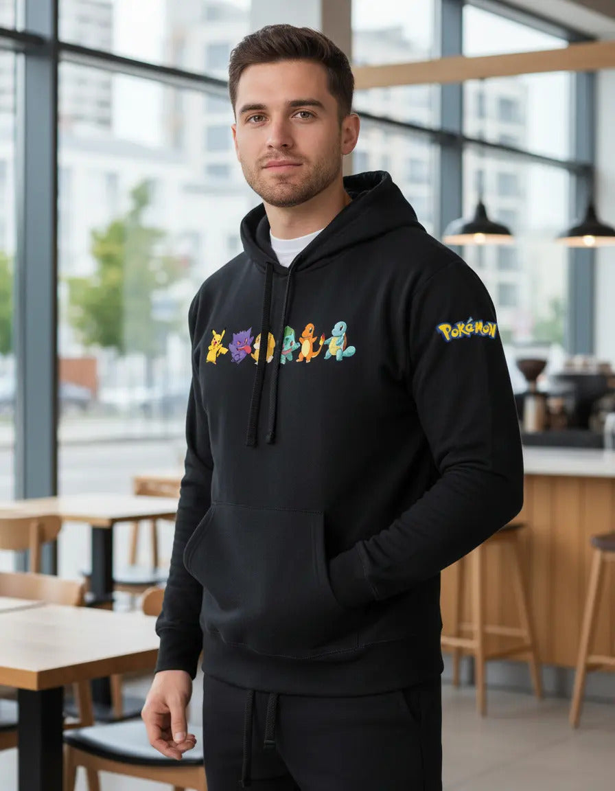 Sudadera Pokémon Gengar Pikachu Charmander Bulbasaur Squirtl