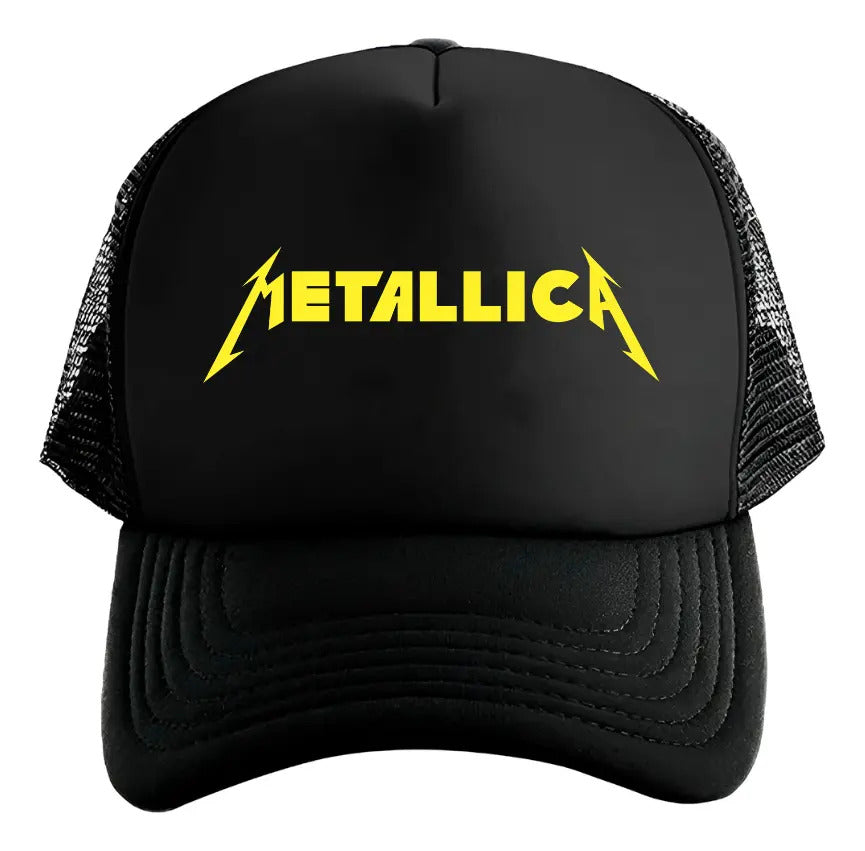 Gorra Metallica M72 Música Rock Heavy Metal Negro Ajustable Mtllca