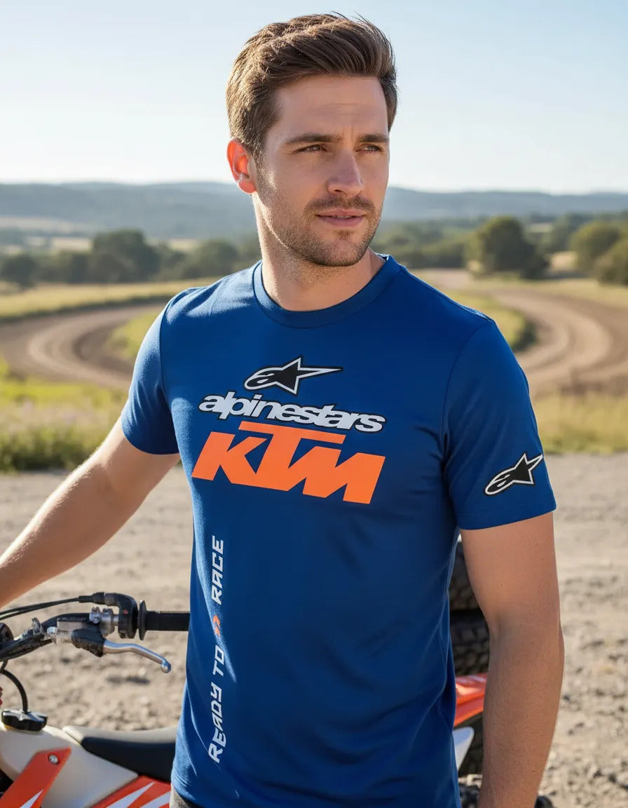 Playera Alpinestars Ktm Azul Logo M
